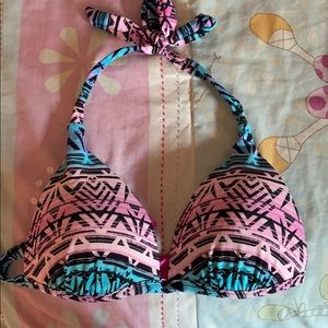 aztec print bikini top